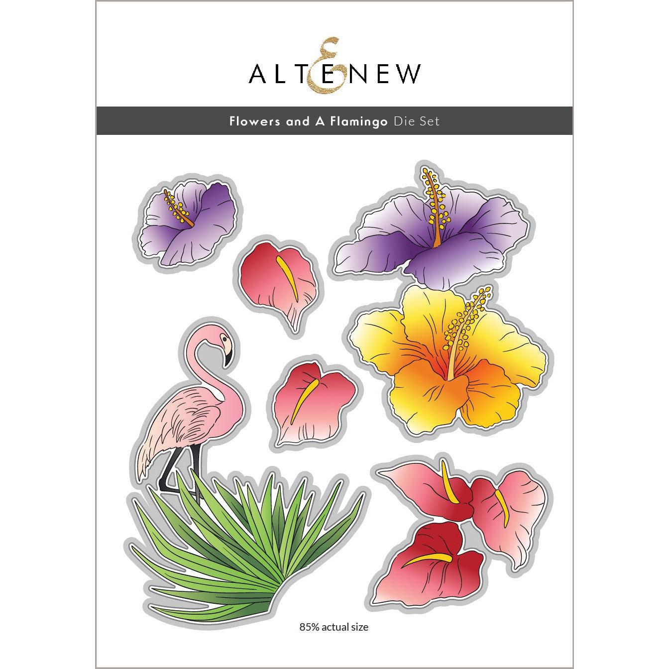 Altenew-Dies-Flowers-and-A-Flamingo